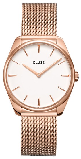 CLUSE Féroce Mesh Rose Gold White CW0101212002
