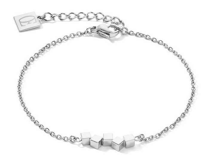 Coeur De Lion Bracelet Dancing GeoCUBE® Small Stainless Steel Silver 5070/30-1700