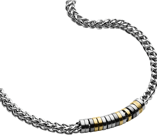 DIESEL Tri-Tone stainless steel necklace DX1188040