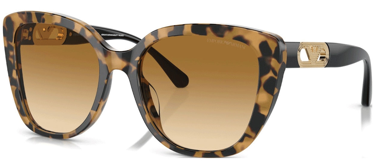 Emporio Armani Women’s Butterfly-Shaped Sunglasses EA4214U 60593B