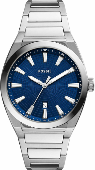 FOSSIL Everett Three-Hand Date Stainless Steel Watch FS5822