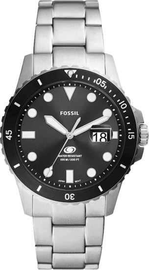 FOSSIL Blue Dive Three-Hand Date Stainless Steel Watch FS6032