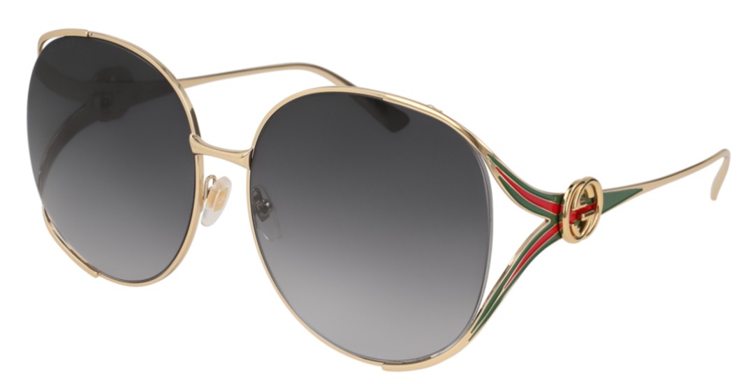 Gucci Round-Frame Metal Sunglasses GG0225S 001, solo por 209,00 €