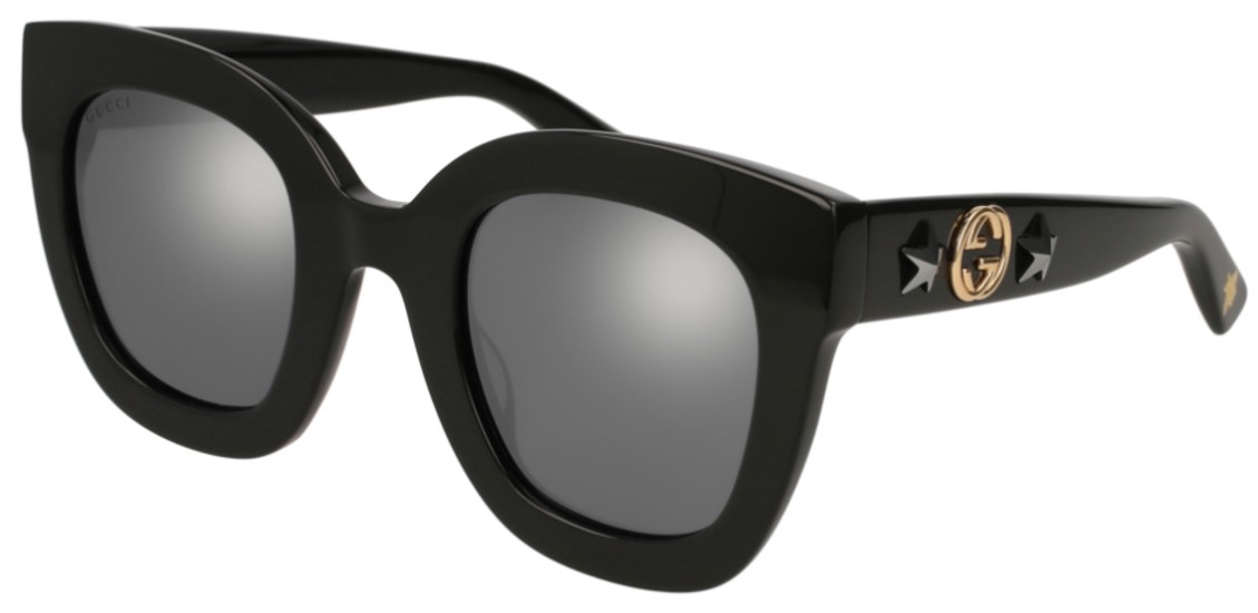 Skibform Bedøvelsesmiddel Vaccinere Gucci Round-Frame Acetate Sunglasses with Star GG0208S 002 | Starting at  202,00 € | IRISIMO