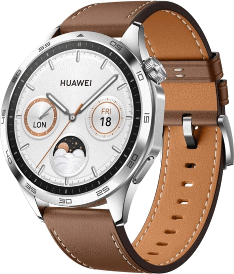 HUAWEI Watch GT 4 46 mm Brown Leather Strap 55020BGW
