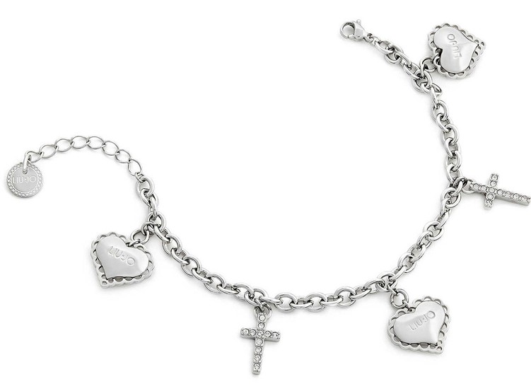 LIU JO Bracelet With Heart And Cross LJ1453