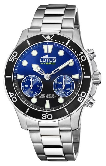 LOTUS MEN'S BLUE CONNECTED STAINLESS STEEL L18800/3