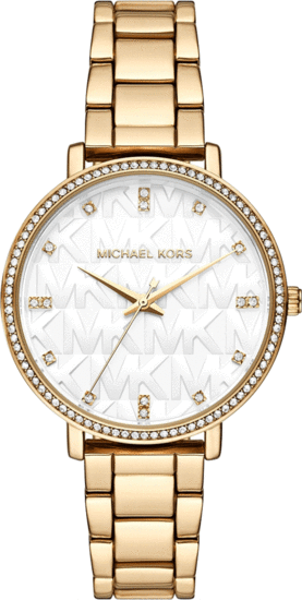 MICHAEL KORS Pyper Gold-Tone Embossed Logo Watch MK4666
