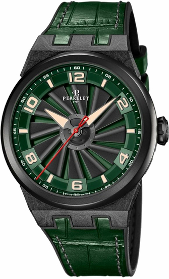 PERRELET Turbine Carbon Forest Green A4065/4