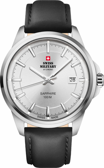 SWISS MILITARY BY CHRONO Classic Steel Watch for Men SM34104.09