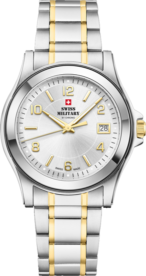 SWISS MILITARY BY CHRONO Swiss Stainless Steel Watch for Men SM34002.26