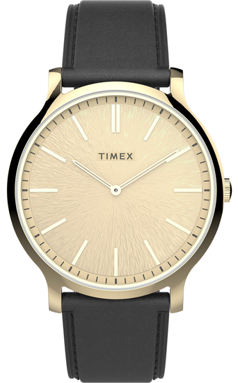 TIMEX CITY GALLERY LEATHER WATCH 40MM TW2V43500