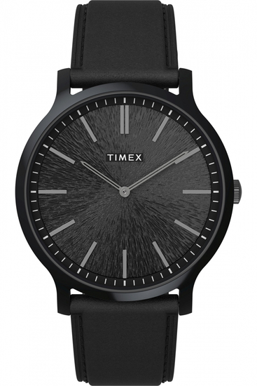 TIMEX City Gallery Leather Watch 40mm TW2V43600