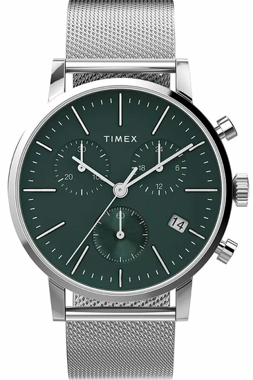 TIMEX MIDTOWN CHRONOGRAPH STAINLESS STEEL 40mm WATCH TW2W43400
