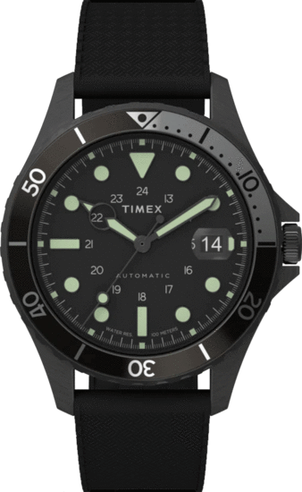 TIMEX Navi XL Automatic 41mm Synthetic Rubber Strap Watch TW2U99900