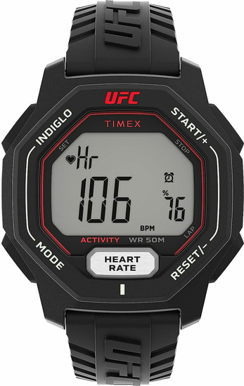 TIMEX UFC Spark 46mm Resin Strap Watch TW2V83800