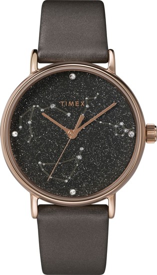 TIMEX Celestial Opulence 37mm Textured Strap Watch TW2T87700