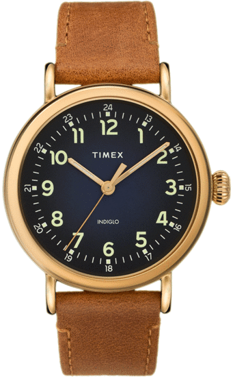 TIMEX Standard 40mm Leather Strap Watch TW2T20000