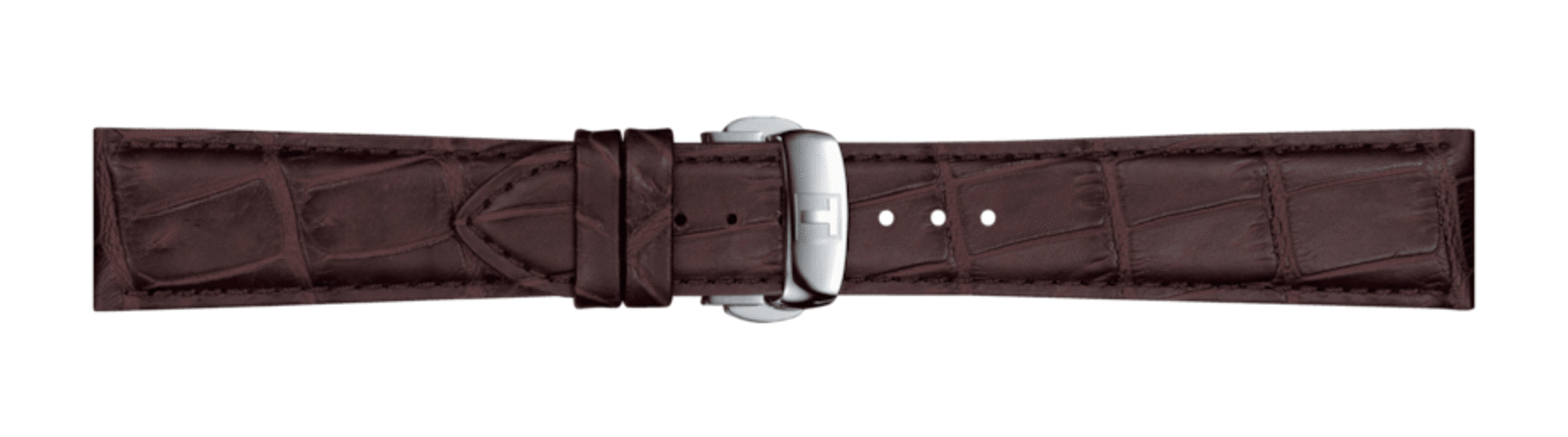 TISSOT OFFICIAL BROWN LEATHER STRAP LUGS 21 MM T852.045.399