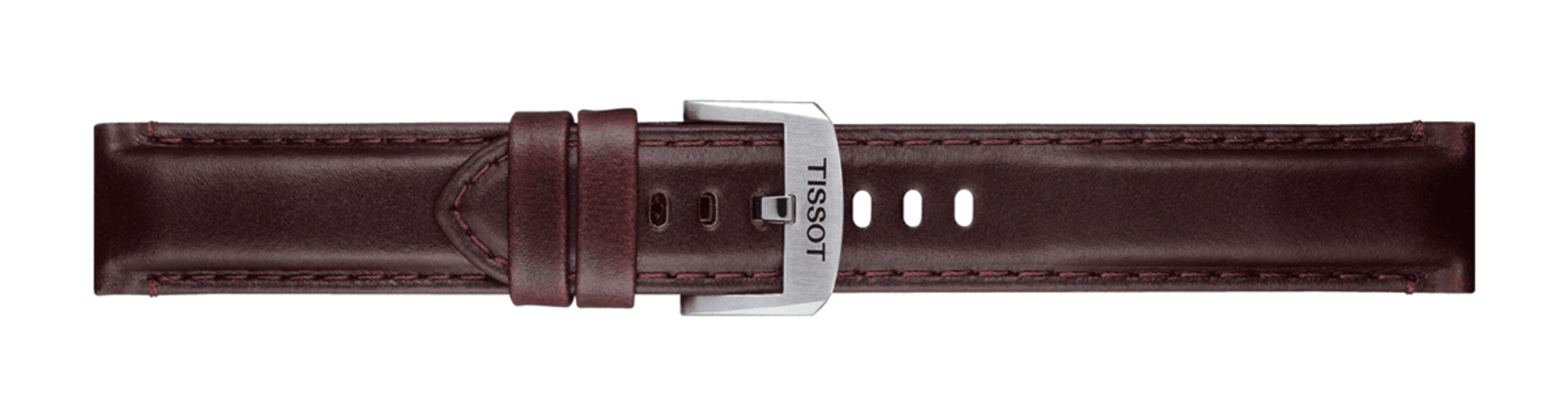 TISSOT T852.046.836 OFFICIAL BROWN LEATHER STRAP LUGS 20 MM