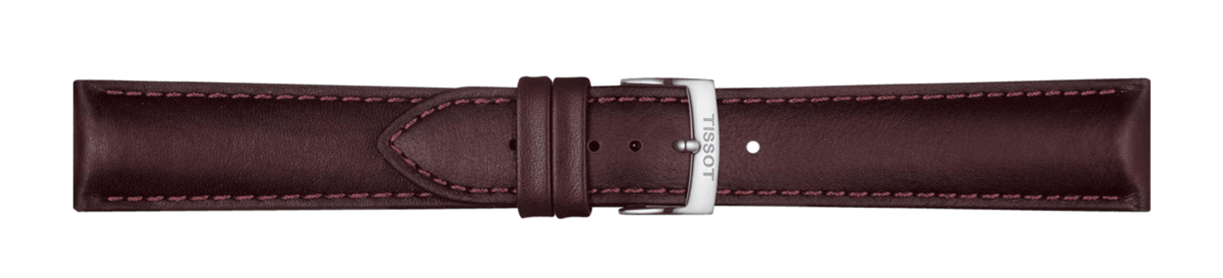 TISSOT T852.046.838 OFFICIAL BROWN LEATHER STRAP LUGS 20 MM