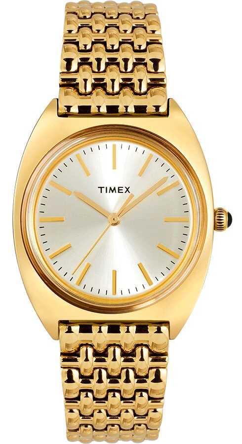 Timex Mens Dress Analog 41mm Stainless Steel Bracelet Watch Black