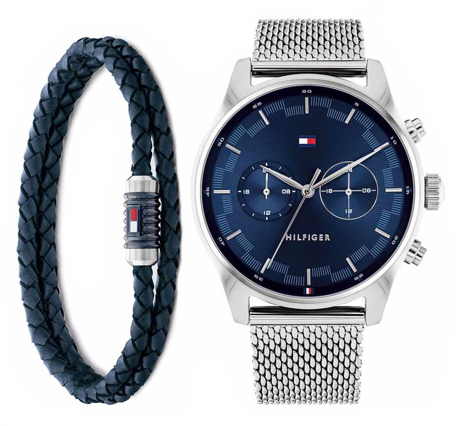 TOMMY HILFIGER WATCH AND LEATHER BRACELET GIFT SET 2770102 | at 169,00 € | irisimo.com