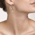 Coeur de Lion Earrings GeoCUBE® medium olive-peach 5012/21-0922