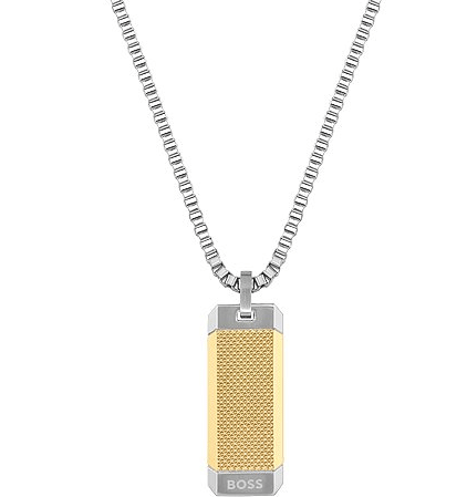 BOSS Steel Double Tag Necklace - Jewellery from Gift and Wrap UK