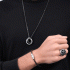 Geometric Metal Bracelet By Police For Men PEAGB0001407