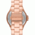 MICHAEL KORS Lennox Pavé Logo Rose Gold-Tone Watch MK7230