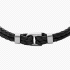 Fossil Heritage D-Link Black Leather Bracelet JF04202040