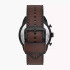 FOSSIL Bronson Chronograph Dark Brown LiteHide Leather Watch FS5875
